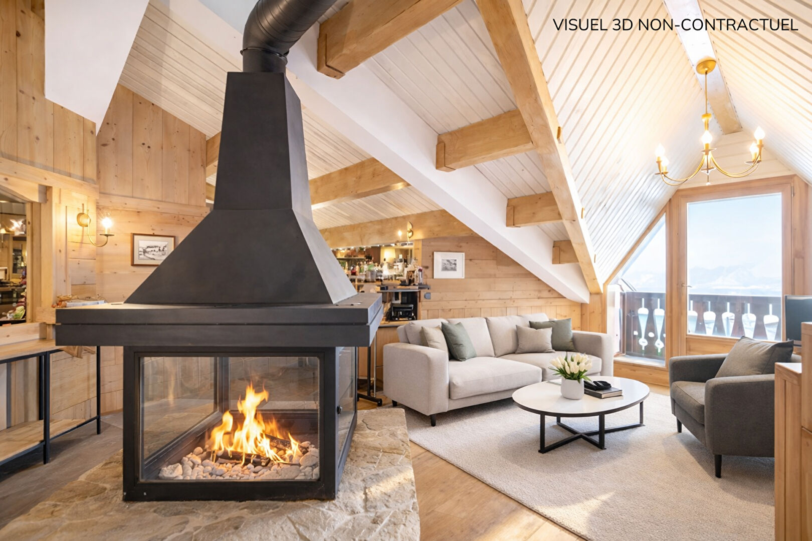 Val Thorens, Les 3 Vallées apartment for sale - Val Thorens | Rare 5-Bedroom Ski-In/Ski-Out Duplex with Panoramic Mountain Views