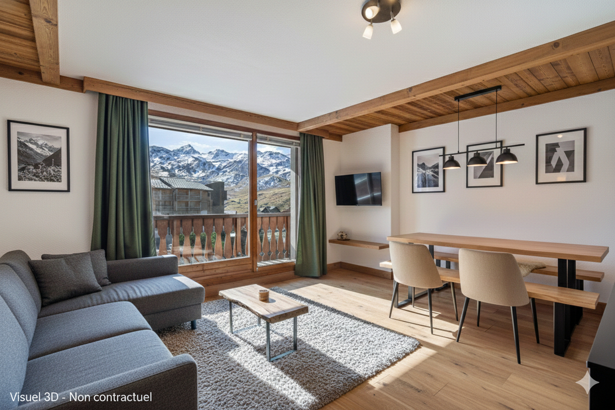 Val Thorens, Les 3 Vallées apartment for sale - Val Thorens | Exceptional 2-Bedroom Ski-In/Ski-Out Apartment