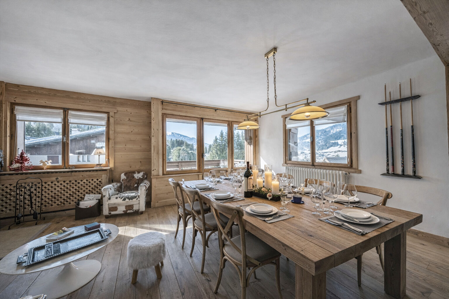Megève, Evasion Mont-Blanc apartment for sale - Megève | Renovated 4-Bedroom Apartment with Panoramic Mountain Views - gallery image 2